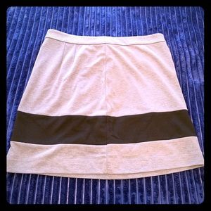 Ann Taylor LOFT Gray & Black Skirt